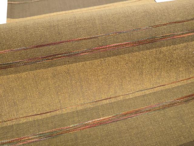 平和屋着物○六通柄袋帯 紬地 横段文 正絹 逸品 CABB5684hy