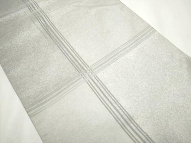 平和屋着物○織楽浅野 全通柄袋帯 格子柄 正絹 逸品 CABB5727hy