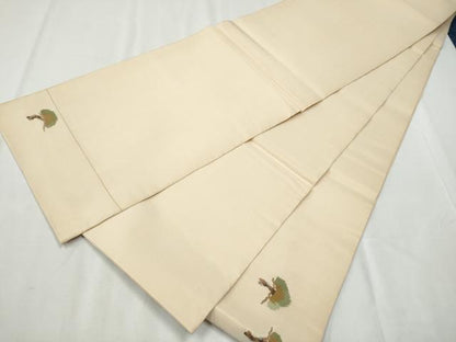 平和屋着物●太鼓柄袋帯　作家物　枝松葉文　正絹　逸品　CABB5733hy
