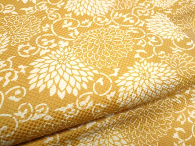 平和屋着物○竺仙 全通柄 九寸名古屋帯 型染め 菊唐草