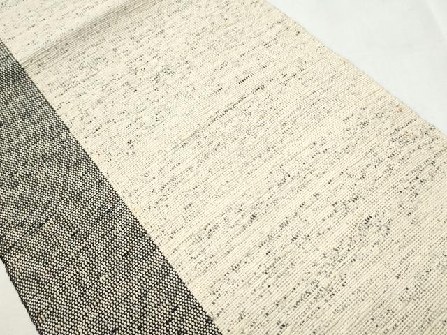 平和屋着物●九寸名古屋帯　玉虫正直作　手織の里　古代双紙布　霞文　証紙付き　正絹　逸品　CABB5747hy