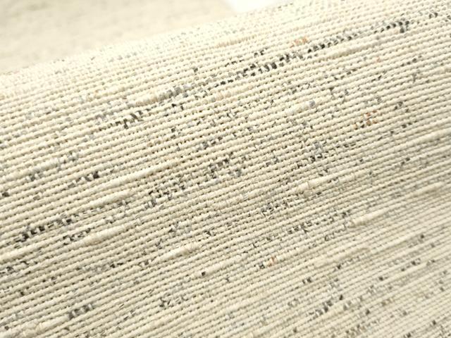 平和屋着物●九寸名古屋帯　玉虫正直作　手織の里　古代双紙布　霞文　証紙付き　正絹　逸品　CABB5747hy