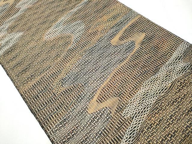 平和屋着物○本場筑前博多織 草木染 手織工房 染匠：小森久 両面 全