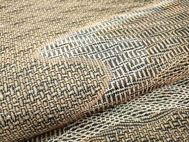 証紙あり　正絹　全通袋帯　『草木染　手織り工房　小森　久』なみなみNo2579 証紙あり 正絹 全通袋帯 『草木染 手織り工房 小森 久』なみなみNo2579