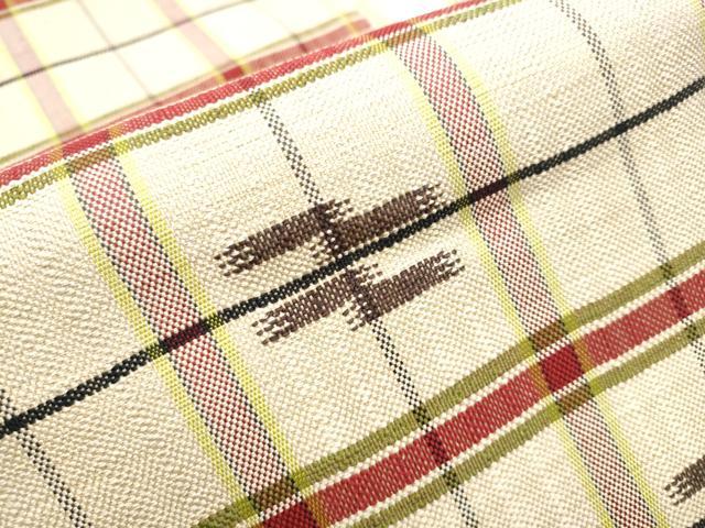 平和屋着物○八寸名古屋帯 信州紬 藍色 正絹 逸品 未使用