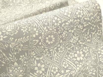 平和屋着物●全通柄　九寸名古屋帯　型染め　切嵌花文　ゑり善扱い　正絹　逸品　CABB5888hy