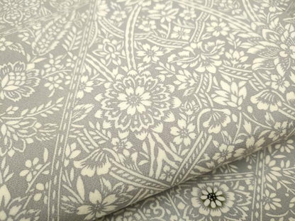 平和屋着物●全通柄　九寸名古屋帯　型染め　切嵌花文　ゑり善扱い　正絹　逸品　CABB5888hy