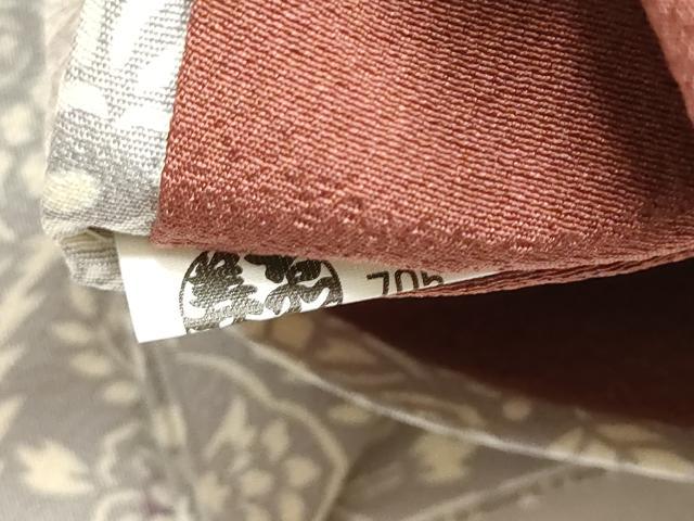 平和屋着物●全通柄　九寸名古屋帯　型染め　切嵌花文　ゑり善扱い　正絹　逸品　CABB5888hy
