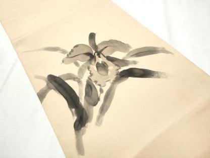 平和屋着物●塩瀬　太鼓柄　京袋帯　作家物　手描き　舞花文　正絹　逸品　CABB5902hy