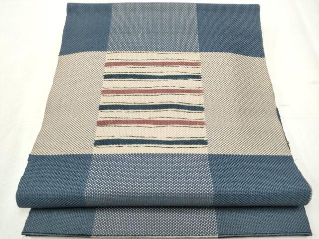 平和屋着物●八寸名古屋帯　一重帯　市丸霞文　正絹　逸品　CABB5909hy