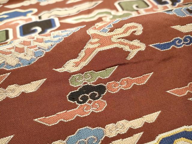 平和屋着物●全通柄　本袋帯　雲龍　金糸　正絹　逸品　CABB5928hy