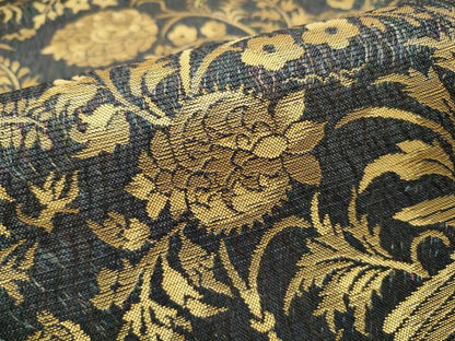 平和屋着物▽全通柄袋帯 スリーシーズン 春夏秋 かげろう織 花鳥文 金糸 正絹 逸品 未使用 CABB5935hy