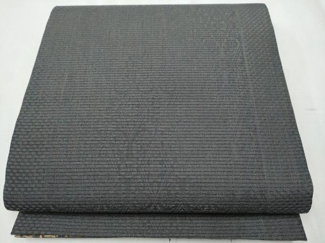 平和屋着物▽全通柄袋帯 スリーシーズン 春夏秋 かげろう織 花鳥文 金糸 正絹 逸品 未使用 CABB5935hy
