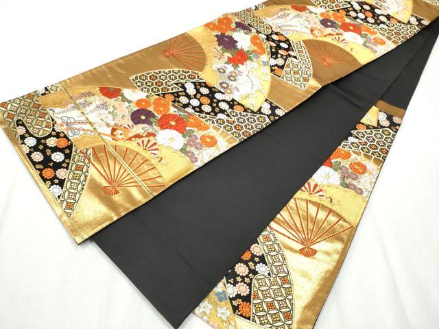 帯3171 ●河合美術織物謹製 能衣錦 高級 正絹 唐織 六通 袋帯 帯3171 ○河合美術織物謹製 能衣錦 高級 正絹 唐織 六通 袋帯