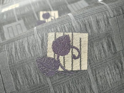 平和屋着物▽両面 六通柄袋帯 スリーシーズン 春夏秋 源氏香花文 正絹 逸品 CABB5943hy