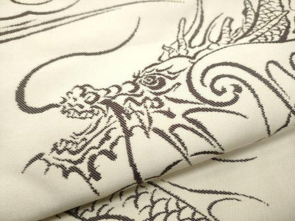 平和屋着物●六通柄　本袋帯　雲龍　正絹　逸品　CABB5956hy