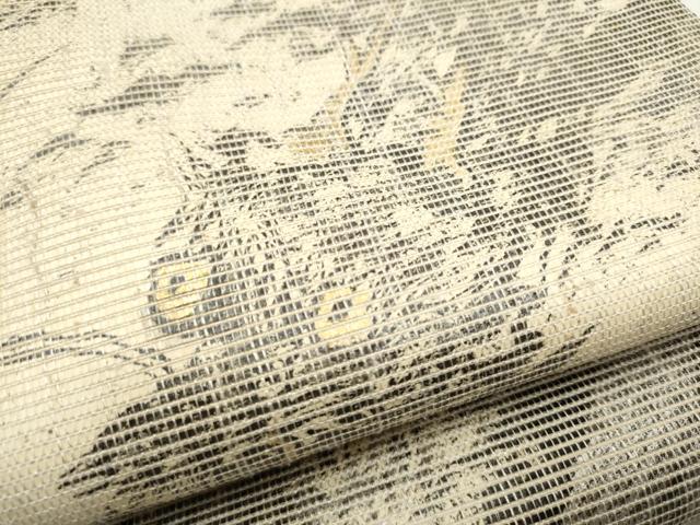 平和屋着物▽六通柄袋帯 スリーシーズン 春夏秋 龍 金銀彩 正絹 逸品 CABB5963hy