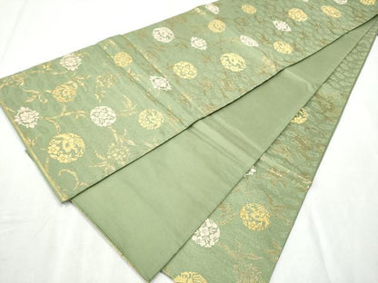 平和屋着物●六通柄袋帯　虹工房　草木染　鳳彩錦　本金箔　正絹　逸品　CABB5972hy