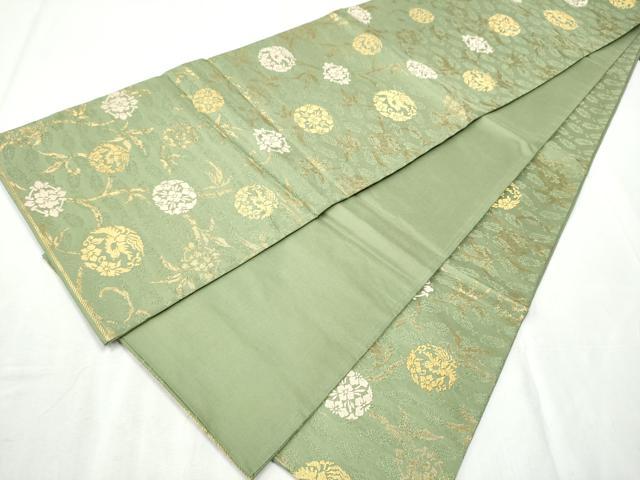 平和屋着物●六通柄袋帯　虹工房　草木染　鳳彩錦　本金箔　正絹　逸品　CABB5972hy