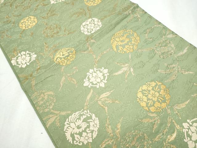 平和屋着物●六通柄袋帯　虹工房　草木染　鳳彩錦　本金箔　正絹　逸品　CABB5972hy