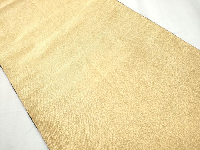 平和屋着物●国際的伝統工芸作家　十二代・藤林徳扇　苑寿　両面　全通柄袋帯　亀甲繋ぎ　宝石箔　金銀糸　正絹　逸品　CABB5983hy