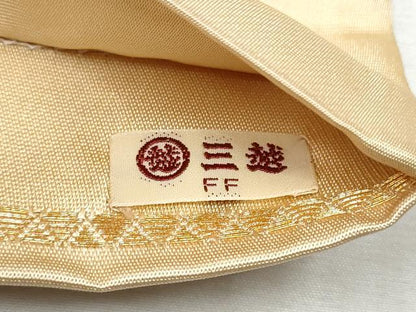 平和屋着物●六通柄袋帯　唐織　色紙重ね花文　金銀糸　三越扱い　正絹　逸品　CABB5987hy