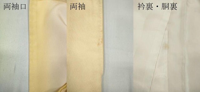 平和屋着物▼訪問着　手描き　枝花文　正絹　逸品　CABB6016ut