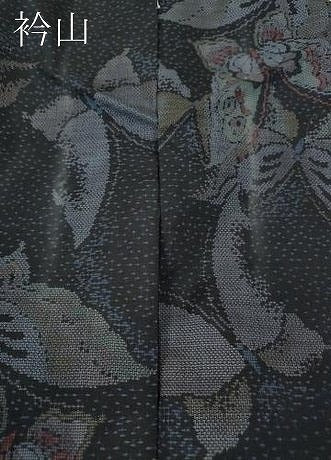 平和屋着物●本場大島紬　9マルキ　舞蝶文　正絹　逸品　BAAU0184gt 平和屋着物○本場大島紬 9マルキ 舞蝶文 正絹 逸品 CABB6059ut