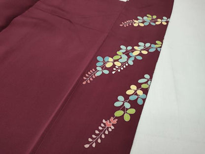平和屋着物●豪華色留袖　刺繍　花車文　金糸　鬼しぼ縮緬　正絹　逸品　CABB6068ut