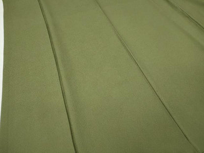 平和屋着物●上質な色無地　霞文　青丹色　正絹　逸品　CABB6079ut
