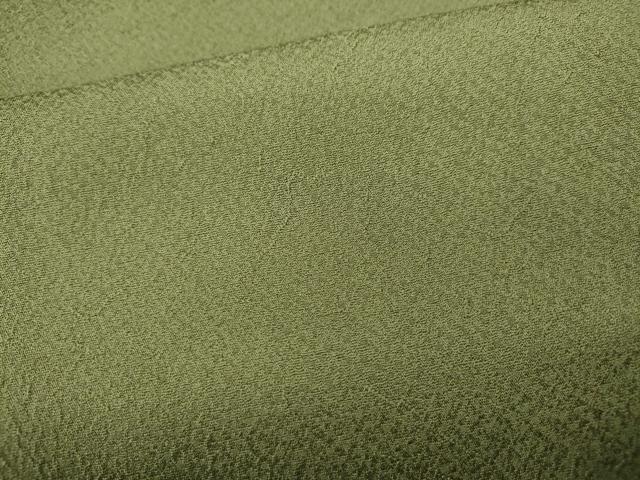 平和屋着物○上質な色無地 霞文 青丹色 正絹 逸品 CABB6079ut