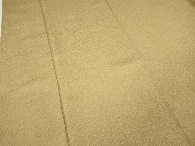 平和屋着物○京加賀友禅 百貫達雄監修 色無地 霞地紋 飴色