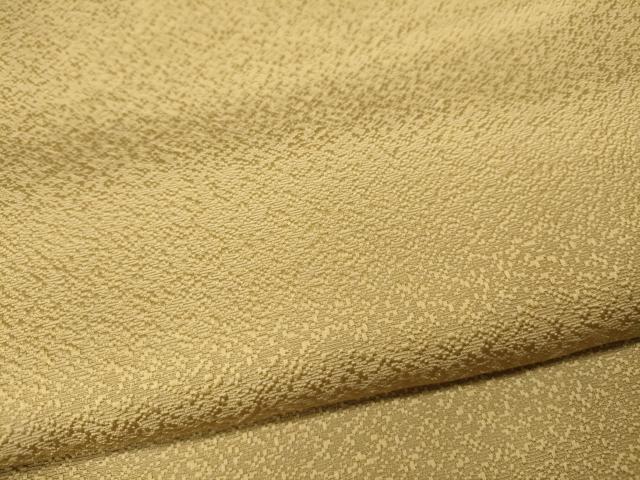 平和屋着物○京加賀友禅 百貫達雄監修 色無地 霞地紋 飴色