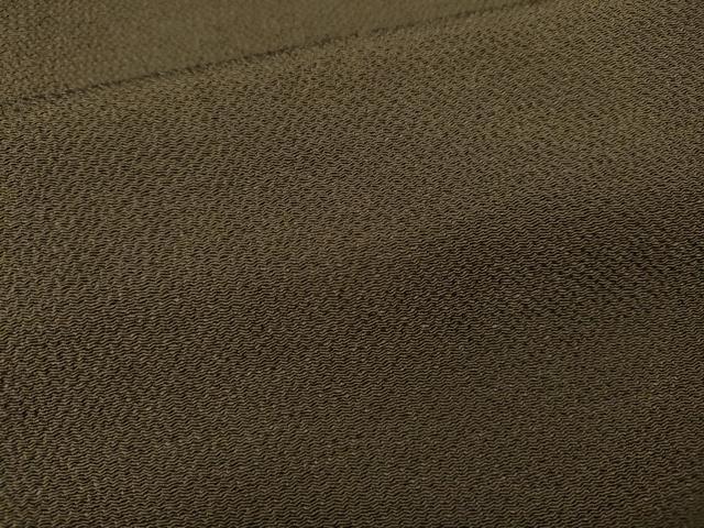 平和屋着物●上質な色無地 媚茶色 鬼しぼ縮緬 阪急百貨店扱い 正絹 逸品 CABB6084ut