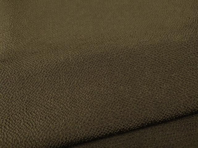 平和屋着物●上質な色無地 媚茶色 鬼しぼ縮緬 阪急百貨店扱い 正絹 逸品 CABB6084ut