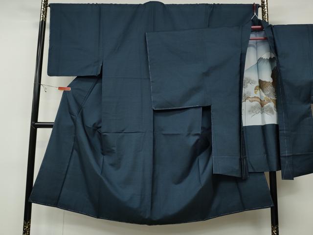 平和屋着物●男性　本場大島紬　アンサンブル　100亀甲　総詰め　正絹　逸品　未使用　CABB6086ut