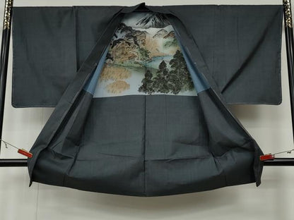 平和屋着物●男性　本場大島紬　アンサンブル　100亀甲　総詰め　正絹　逸品　未使用　CABB6087ut