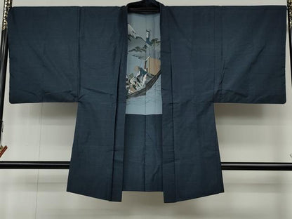 平和屋着物●男性　本場大島紬　アンサンブル　吉祥文　正絹　逸品　CABB6088ut