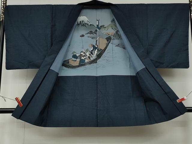 平和屋着物●男性　本場大島紬　アンサンブル　吉祥文　正絹　逸品　CABB6088ut