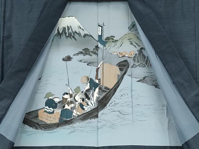平和屋着物●男性　本場大島紬　アンサンブル　吉祥文　正絹　逸品　CABB6088ut