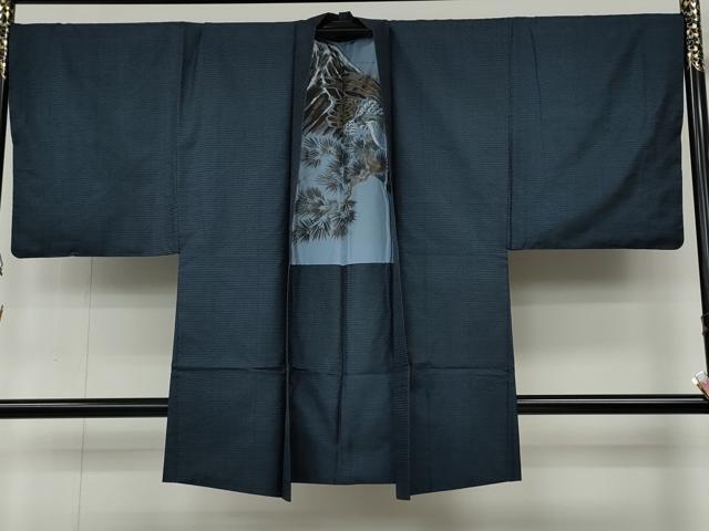 平和屋着物●男性　本場大島紬　アンサンブル　100亀甲　総詰め　正絹　逸品　CABB6090ut