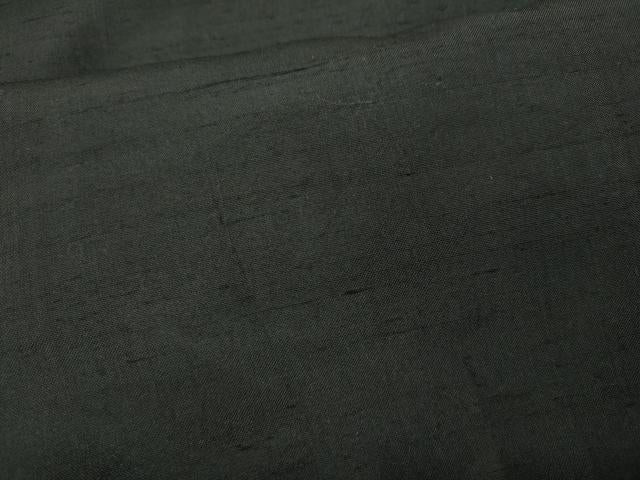 平和屋着物●男性　紬　アンサンブル　藍海松茶色　正絹　逸品　CABB6091ut