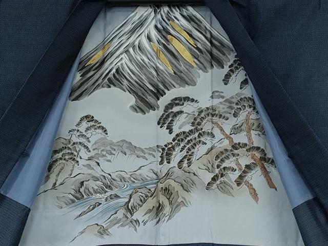 平和屋着物●男性　本場大島紬　アンサンブル　100亀甲　総詰め　正絹　逸品　CABB6092ut