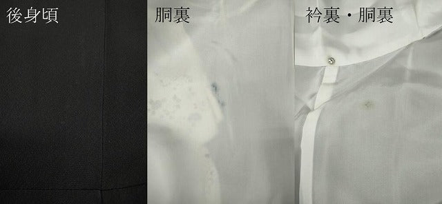 平和屋着物●創業460年・千總　訪問着　誰が袖花文　黒地　金彩　正絹　逸品　CABB6096ut