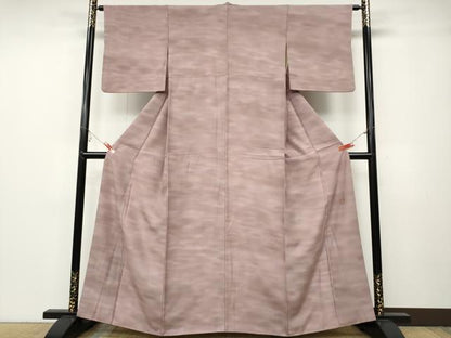 平和屋着物▼虹色創家　本郷大田子　小紋　横段霞文　暈し染め　正絹　逸品　CABB6117ut