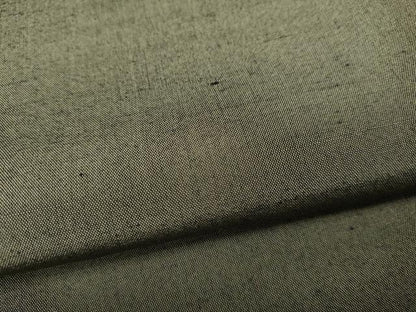 平和屋着物●上質な紬　利休色　正絹　逸品　CABB6166ut