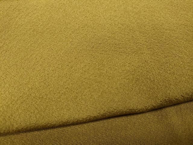 平和屋着物●上質な色無地　山吹茶色　正絹　逸品　未使用　CABB6167ut