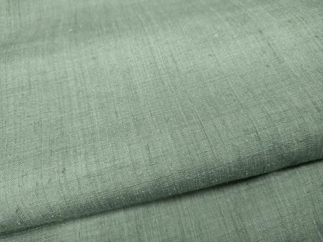 平和屋着物●本場結城紬　重要無形文化財　湊鼠色　正絹　逸品　CABB6187ut