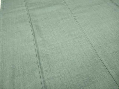 平和屋着物●本場結城紬　重要無形文化財　湊鼠色　正絹　逸品　CABB6187ut
