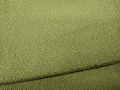 平和屋着物●上質な色無地　抹茶色　正絹　逸品　CABB6209ut